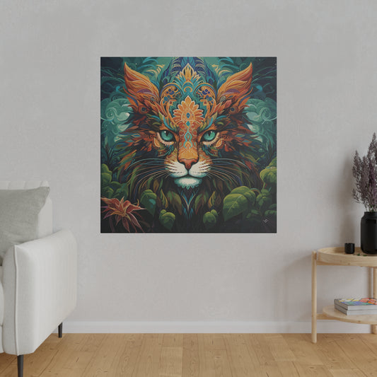 Jungle Cat Psychedelic Orange